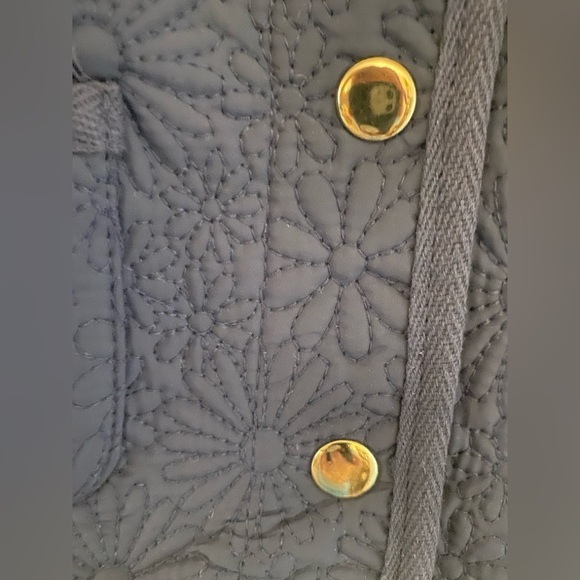 Max Studio Kids Navy Floral Snap Button Up Vest Girls Sz 4T NWT - Picture 7 of 13